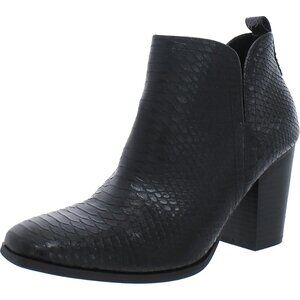 Sun + Stone Pollyy Dress Booties Black Textured Size 6M New In Box